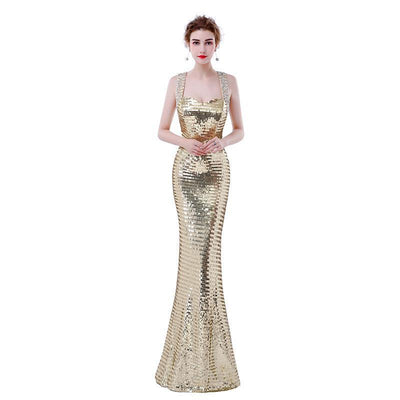 PP143 Bling sexy mermaid Evening Gowns(3 Colors)
