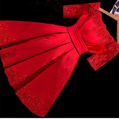 BH59 Off The Shoulder satin Short Bridesmaid Dresses (7 Colors )