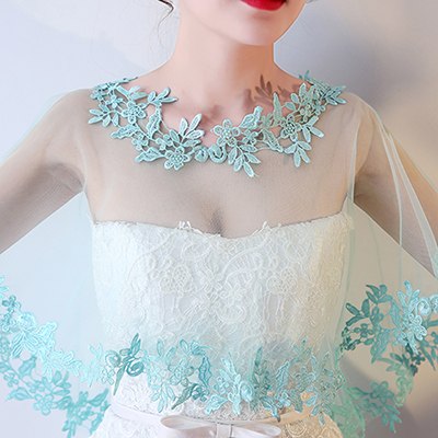 WJ11 Elegant Tulle lace Bridal Wrap