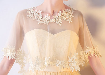 WJ11 Elegant Tulle lace Bridal Wrap