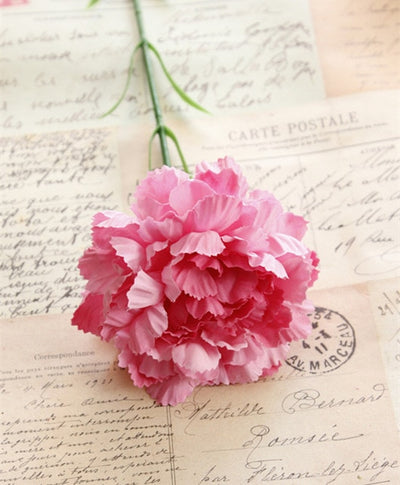DIY156 Artificial Carnation Silk Flower (7 Colors)