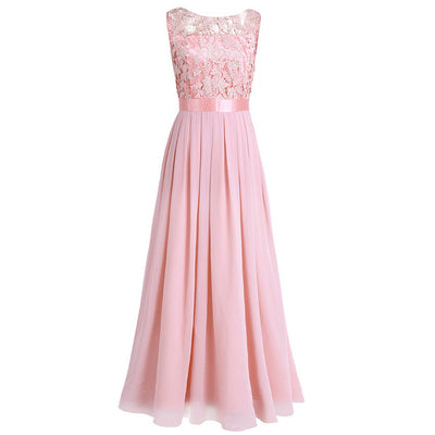 BH86 Lace Chiffon Bridesmaid Dress