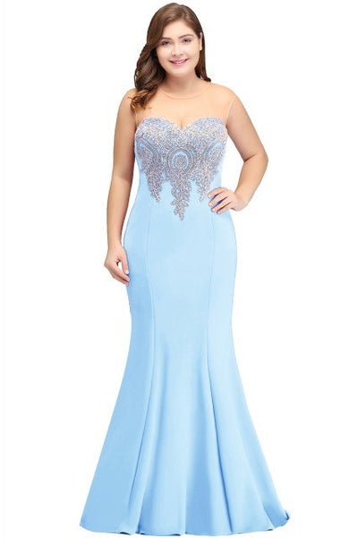 PP43 Plus Size Evening Dresses (9 Colors)