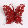 DIY87 :10pcs/lot Plastic Hollow Glitter Butterfly for Wedding & Event decor