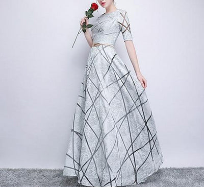BH133 Simple Half Sleeve A Line Bridesmaid dresses (8Colors)
