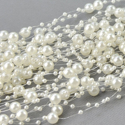 DIY18 Pearls Beads Chain for wedding & Party Decoration (8 Colors )