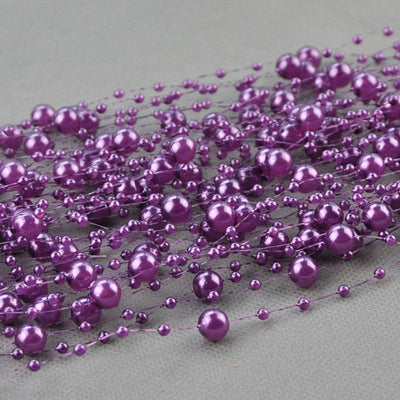 DIY18 Pearls Beads Chain for wedding & Party Decoration (8 Colors )