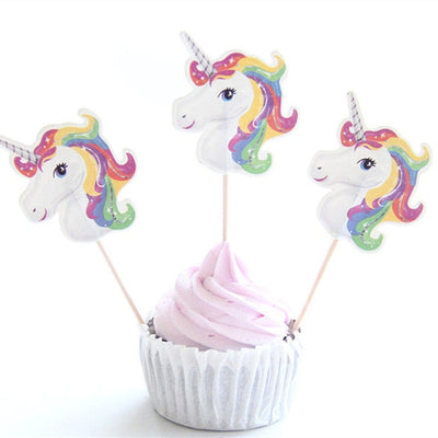 DIY66 Unicorn Toppers Cake+ Cupcake Wrappers