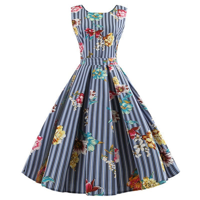 MX44 Summer Plus Size  Floral Print Dresses ( 12 Colors)