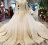 HW04 Real Sample Picture luxury glitter wedding gowns