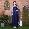 BH64 Cheap 7 Styles Dark Blue elastic back Bridesmaid Dresses