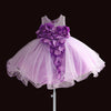 FG85 3 Colors Petal Flower Ball gown dress for baby girl ( 3M-4T )