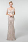 LG52 Real Pictures Luxury Tassel Beading Evening Dress