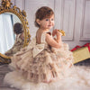 FG45 Back Bow ruffle baby Girl Princess Dress