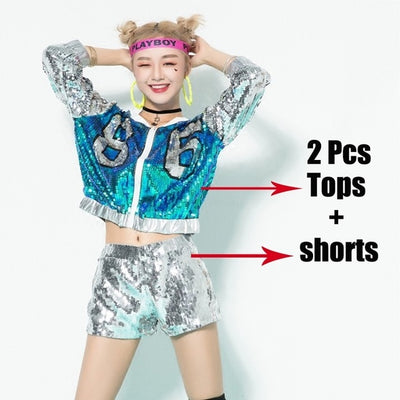 KP07 Kpop hiphop Costume sets(3 Colors)