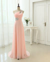 ฺBH135 One Shoulder Chiffon Crystals beaded Bridesmaid dresses
