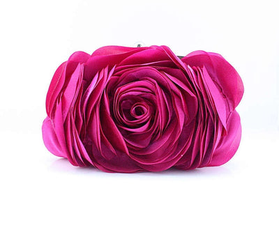 CB41 Rose Flower linen clutch bags ( 10 Colors)
