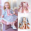 FG77 Floral print Baby Girl Party Dresses (2Colors )