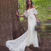 CW158 Off the Shoulder garden Bridal dress