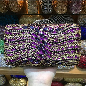 CB08 : 9 Colors Handmade Crystal Clutch Bags