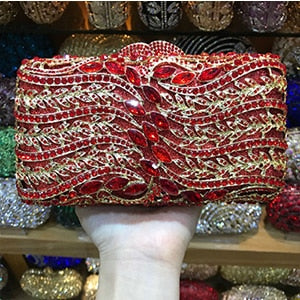 CB08 : 9 Colors Handmade Crystal Clutch Bags