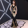 PP116 V Neck Embroidery Mermaid Evening Dresses (3 Colors)