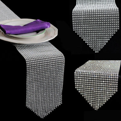 DIY122 Rhinestone Table Runner for Wedding & Party table Decorations