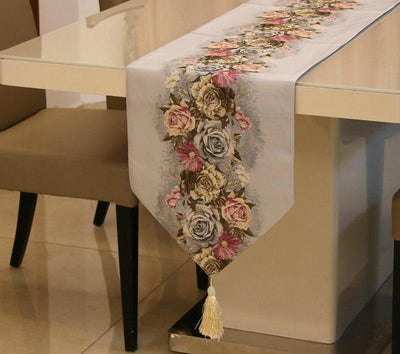 DIY121 European Rose styles Table Runner for Wedding & Party Decor