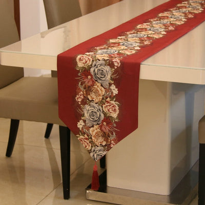 DIY121 European Rose styles Table Runner for Wedding & Party Decor