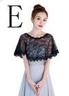 WJ08 5 styles tulle applique bridal shawls