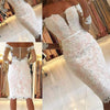 SS37 Plus size off the shoulder lace short Wedding Dress