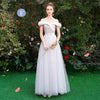 BH116 Elegant 6 styles of long Gray feather Bridesmaid Dresses