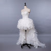 SS34 Sweetheart Lace Appliques Hi low  Wedding dress