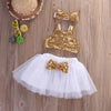 FG233 : 3pcs Sequins Toddler Baby Girl Outfit set