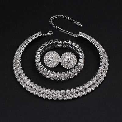 BJ511 Classic Crystal Bridal Jewelry Sets