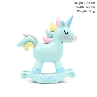 DIY244 Resin unicorn cake toppers (4 Colors)