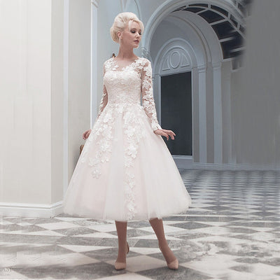 SS177 Full sleeve lace Wedding dress