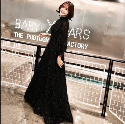 PP202 Muslim Long Sleeves Prom Dresses(3 Colors)